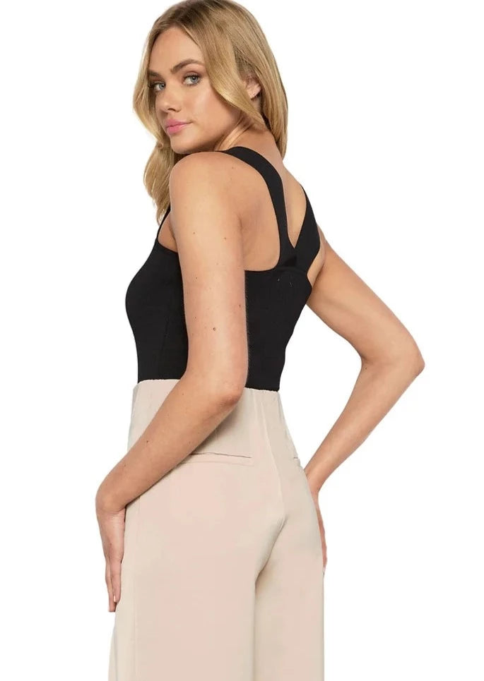 sadie top in black side