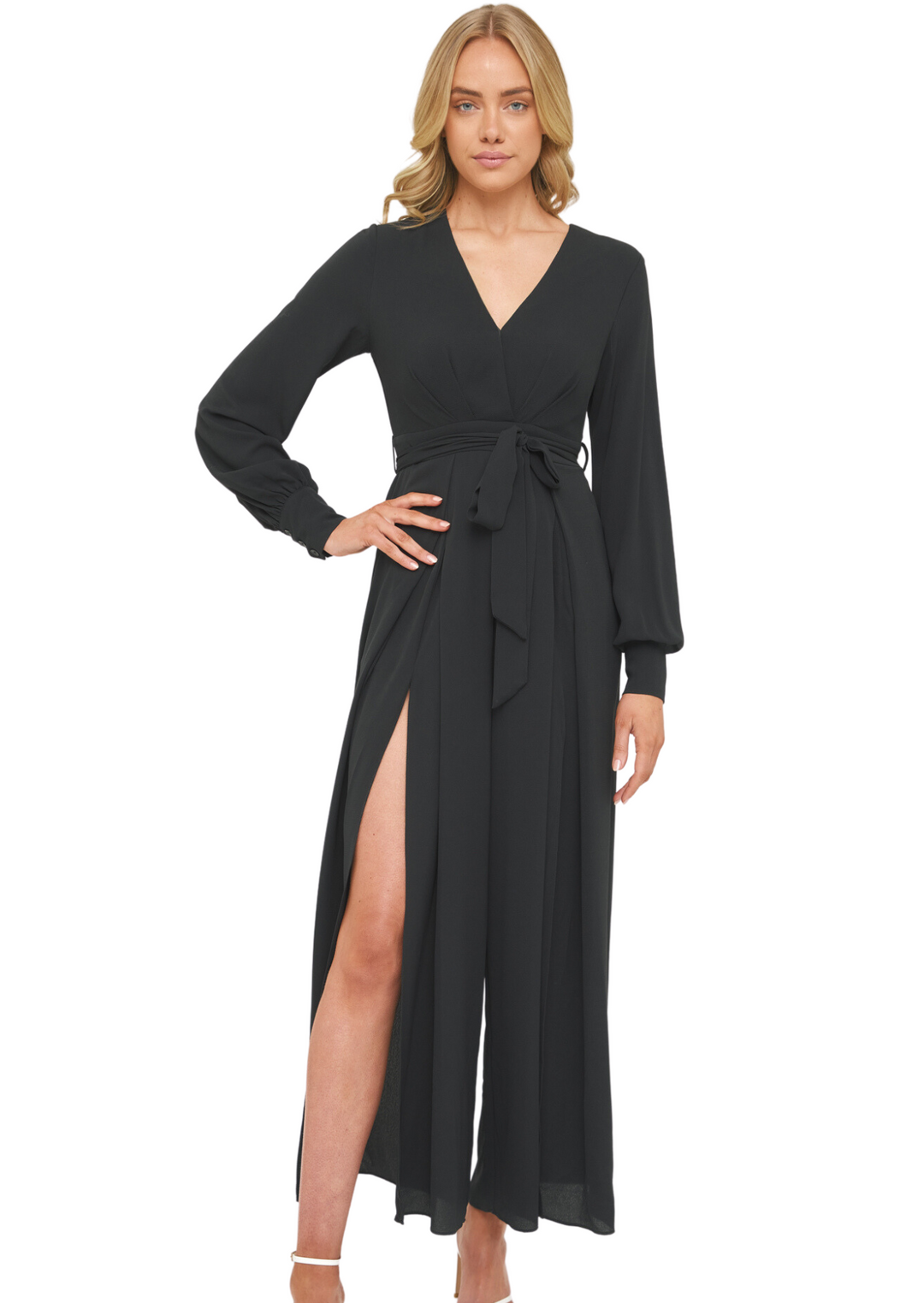 CREPE JUMPSUIT FRONT FAR